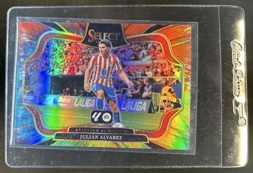 2025-26 Panini Select La Liga Julian Alvarez Field Level Tie-Dye Prizm #/25