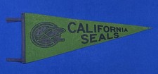 Vintage First Year 1967 California Seals Hockey Pennant NHL