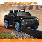 OROFULL 24V Licensed Chevrolet Electric Ride On Car with LED Lights & MP3, Black — photo 7