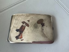 ANTIQUE JAPANESE STERLING SILVER CIGARETTE CASE