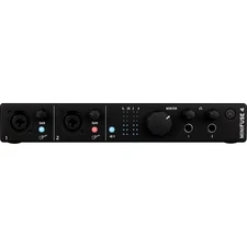Arturia MiniFuse 4 Portable 4x Input USB-C MIDI Audio Interface, Black