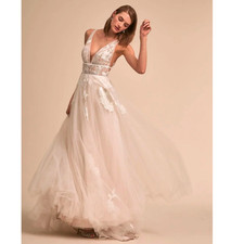 Willowby by Watters Galatea Lace Tulle Wedding Gown Size 24 Anthropologie