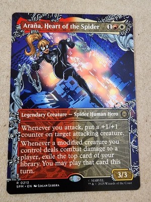Arana, Heart of the Spider - #213 (Borderless) Marvel's Spider-Man Regular - Mtg