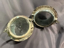 PAIR Antique Nautical Marine Salvage Porthole Windows Wilcox Crittenden 