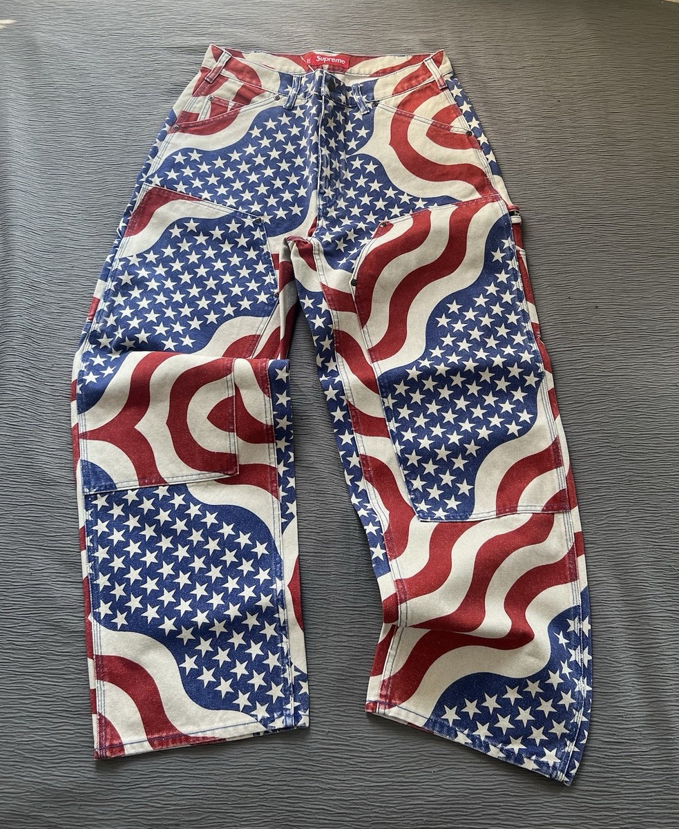 Supreme Flag Double Knee Painter Pant Size 32 | eBay