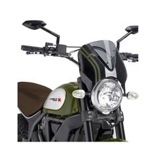 PUIG CUPOLINO RETRO PER DUCATI SCRAMBLER ICON 19-20 FUME CHIARO-NERO