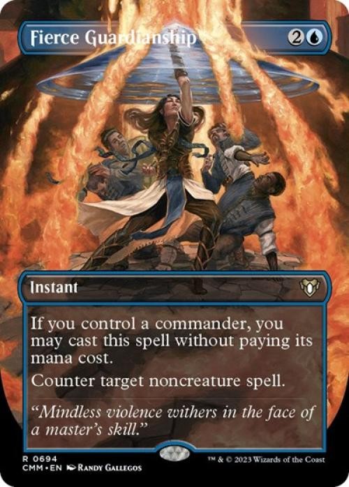 Fierce Guardianship (Borderless) -Foil Near Mint MTG Commander Masters