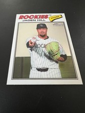 2026 Topps Heritage Jaden Hill #26 Colorado Rockies CHROME Short Print SP