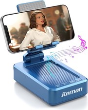 Cell Phone Stand with Wireless Bluetooth Speaker and Anti-Slip Base HD Surround
