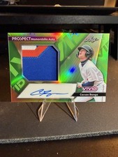 2026 Leaf VIVID Carson Benge 3 Color Patch Relic Auto  #/25 New York Mets