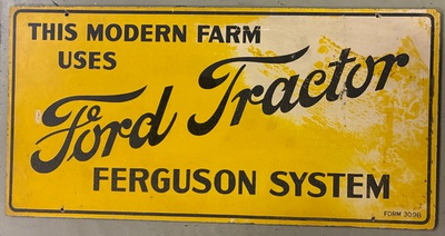 #ad Original Ford Tractor Ferguson System Sign tractor farm advertising gas oil $258.99