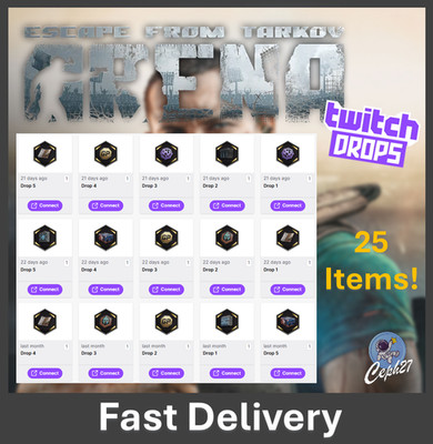 Escape from Tarkov Arena Twitch Drops - December Arena Cup Drops - 25/25 Items