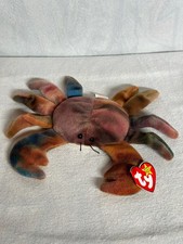 Ty Beanie Babies Claude The Crab Multicolor 1996 Stuffed Animal Toy New With Tag