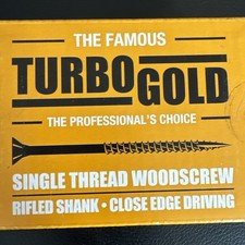Turbo Gold Wood Screws 3.5 x 40mm Box Of 200