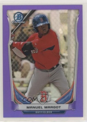 2014 Bowman Chrome Prospects Purple Refractor 120/150 Manny Margot Manuel gn7