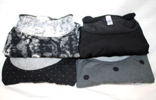 LuLaRoe Women's Tops Set of 4 Blouses Shirts Medium Black Gray Polka Dots EUC