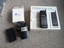 Mitsubishi MT-8 Mobile Phone from early 1990's with Oryginal  Box Vintage