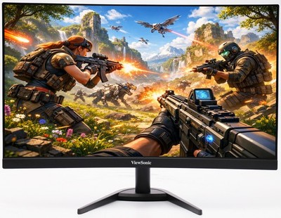 ViewSonic VX2468-PC-MHD 24 Zoll Curved Monitor Full HD HDMI 1ms Gaming