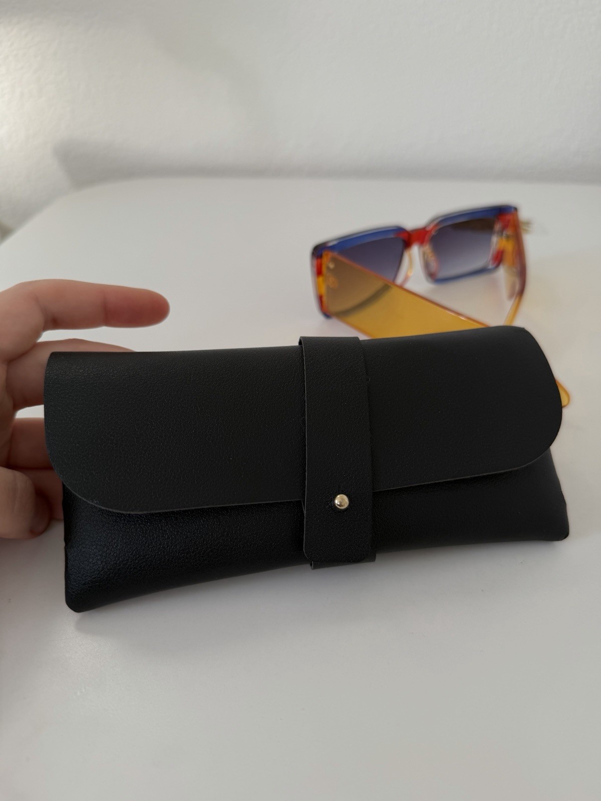 Retro Rectangle Square Flat Top Tinted Sunglasses - image 7