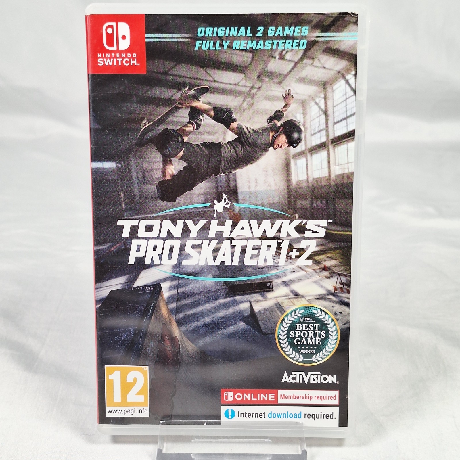 (NO GAME) Tony Hawk's Pro Skater 1 + 2 -Nintendo Switch Game Case Only (NO GAME)