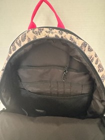 Victoria's Secret PINK Sequin Campus Backpack 16.3L Leopard Print Pink