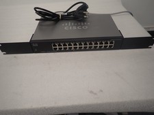Cisco SF100-24 24-Port 10/100 Unmanaged Ethernet Switch w/Brackets SF100-24-NA