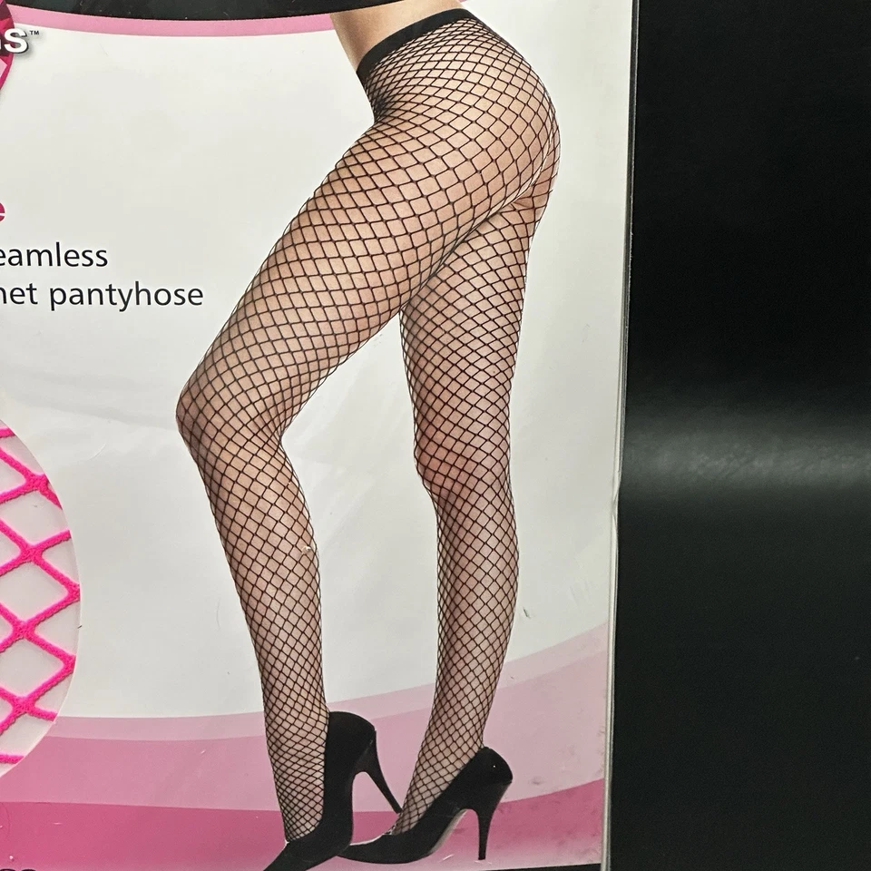 Meia-calça Fishnet rosa neon plus size diamante fantasia de Halloween festival cosplay - Imagem 3 de 4