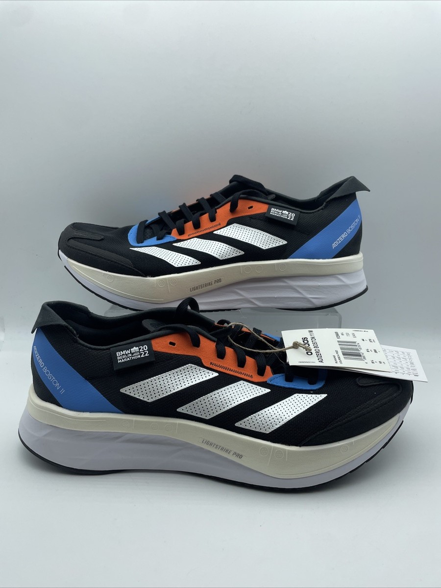 Adidas Adizero Boston 11 Running Shoes White Black Red UK EU
