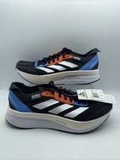 Adidas Adizero Boston 11 Running Shoes White Black Red UK 9.5 EU 44 BNWOB