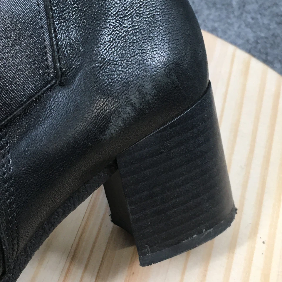 Botas Gabor para mujer EE. UU. 7,5 UK 5 botín negro cremallera lateral informal tacones bloque Foto 3 de 4