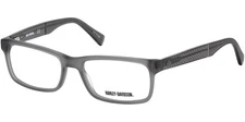 Harley Davidson Men's Grey Rectangle Eyeglass Frames - HD0774 020 54