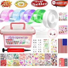 Creative Bubble Kit with Glitter & Accessories - Stress Relief & DIY Fun for ...