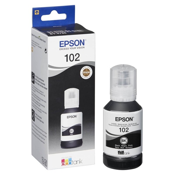 Epson 102 NachfüLlflasche Original Schwarz T03R14 FüR Ecotank ET-4750 Black-image