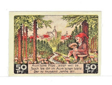 Germany. City of Auma. 1 April, 1921. 50 Pfennig. Mehl-55.1