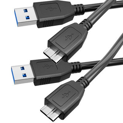 2 x USB 3.0 Kabel für WD Seagate Toshiba Samsung tragbare externe Festplatte