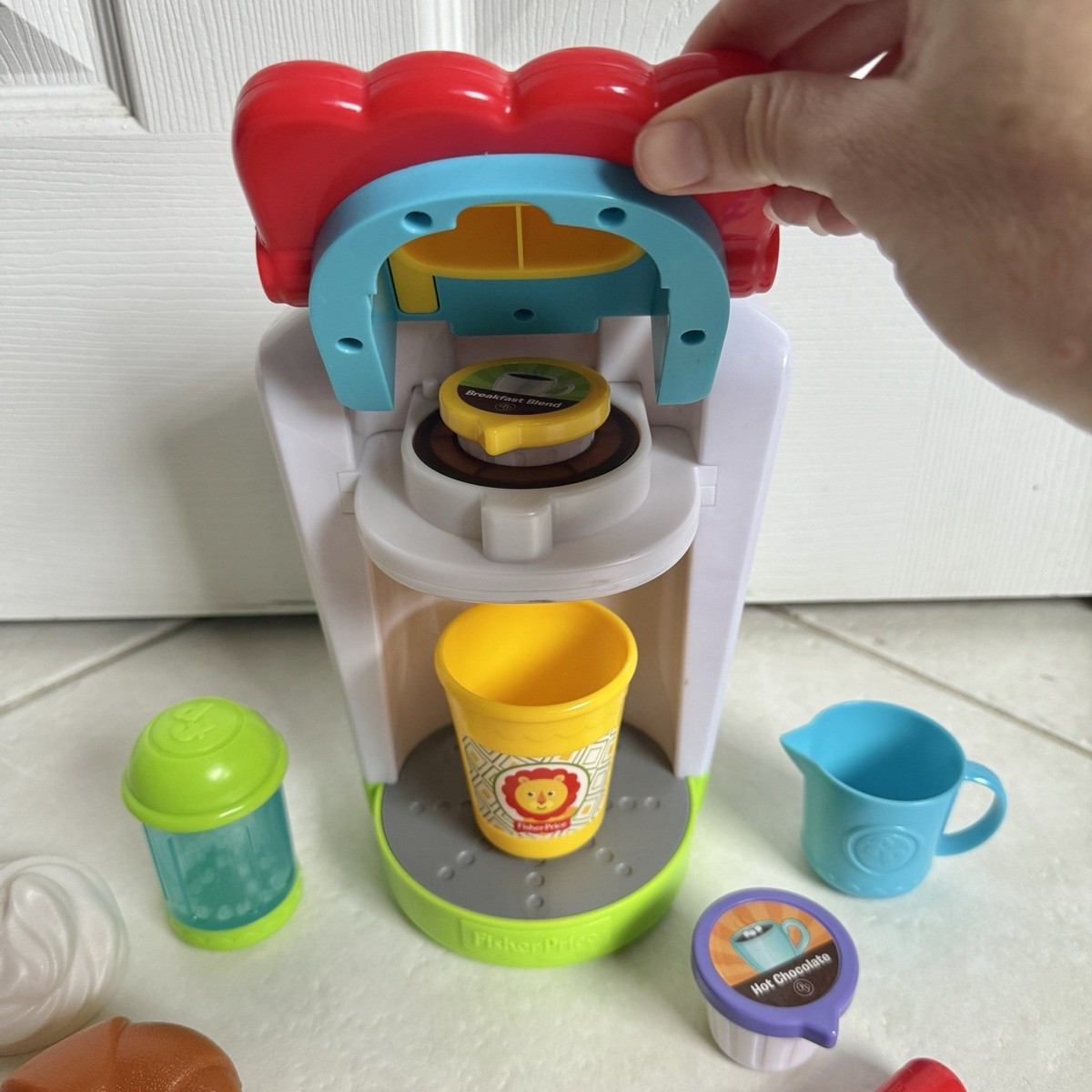 Fisher Price Coffee Maker 10 piece Play Food Set With Sounds | eBay