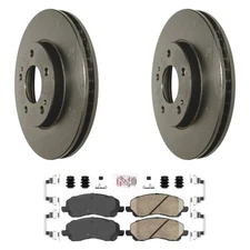 For Mitsubishi Lancer 05-06 AmeriPLATINUM Front Brake Kit w Ceramic Pads