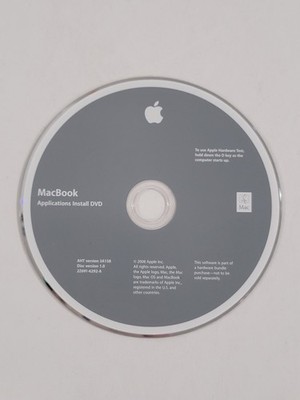 MacBook Application Install DVD - Disc Version 1 - Version 3A158 - 2Z691-6292-A