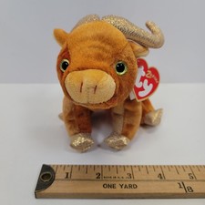 VTG Ty Beanie Baby Retired Chinese Zodiac "Ox" w/Tag