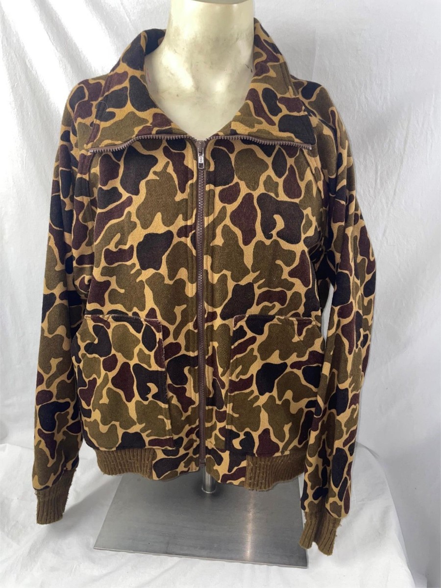 VTG 70S 80s MENS XL WOOLRICH WOOL CAMOUFLAGE DUCK CAMO HUNTING