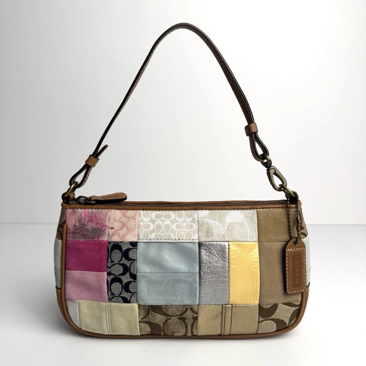 Coach Patchwork Canvas Exterior Shoulder Bag Bags & Handbags for