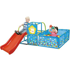 Active Play 3 in 1 Jungle Gym Playset   Includes Slide, Ball Pit,  Toss Target