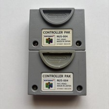 2 Nintendo 64 N64 Controller Paks Memory Card OEM Original Authentic Saves Games