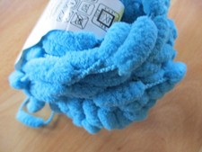 Strickgarn Wollreste Noppengarn blau (103)