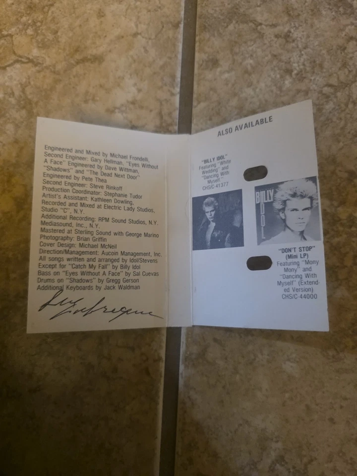 Billy Idol Rebel Yell Chrysalis Records 1983 Cassette Tape  - Image 3 of 4