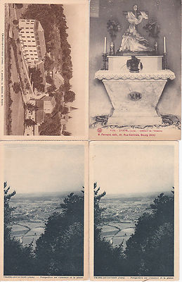 lot of 4 old postcards CHATEL-LE-COUVENT