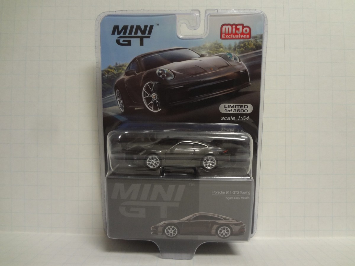 Mini GT Porsche 911 (992) GT3 Touring Agate Grey Metallic 1