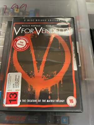 V for vendetta 2 disc deluxe edition region2 very good condition t202