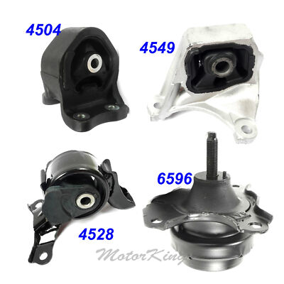 Mount Set 4 PCS fits Honda 02-06 CR-V 2.4L Manual Trans Engine Motor&Trans Mount Set 4 PCS fits Honda 02-06 CR-V 2.4L Manual Trans Engine Motor&Trans