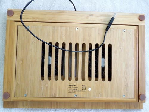 Macally Bamboo Laptop Stand with Fans *Game Console or Computer* Eco-Friendly * - 第 4/5 張圖片